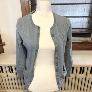 Banana Republic Merino Wool Light Blue Cardigan Size Medium
